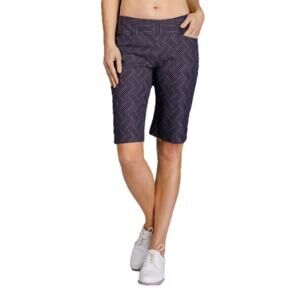 Tail Zarine black and white geometric zigzag GOLF Shorts size‎ 8 new!!